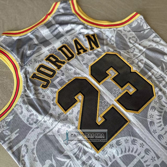 Camiseta Chicago Bulls Michael Jordan NO 23 Mitchell & Ness 1997-98 Blanco